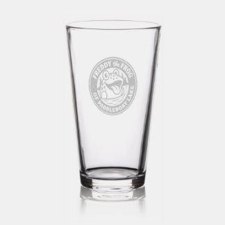 Freddy the Frog Etched glassware