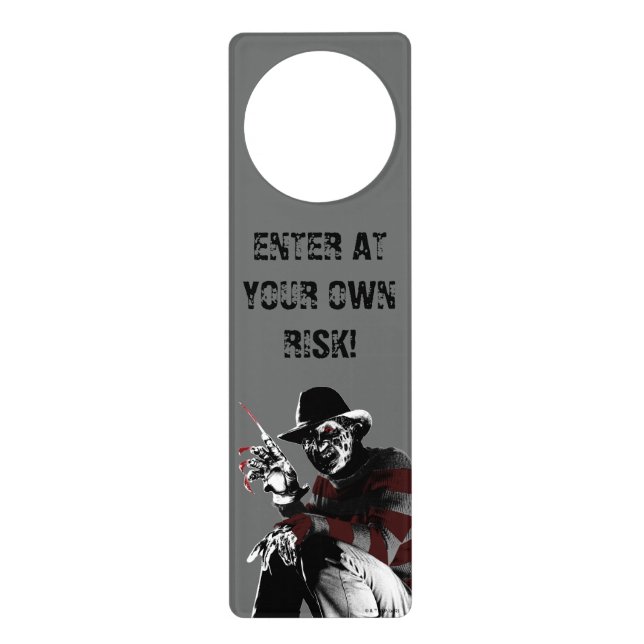 Freddy vs. Jason | Freddy Seeing Red Door Hanger (Front)