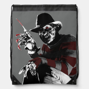 Freddy vs. Jason Freddy Seeing Red Drawstring Bag