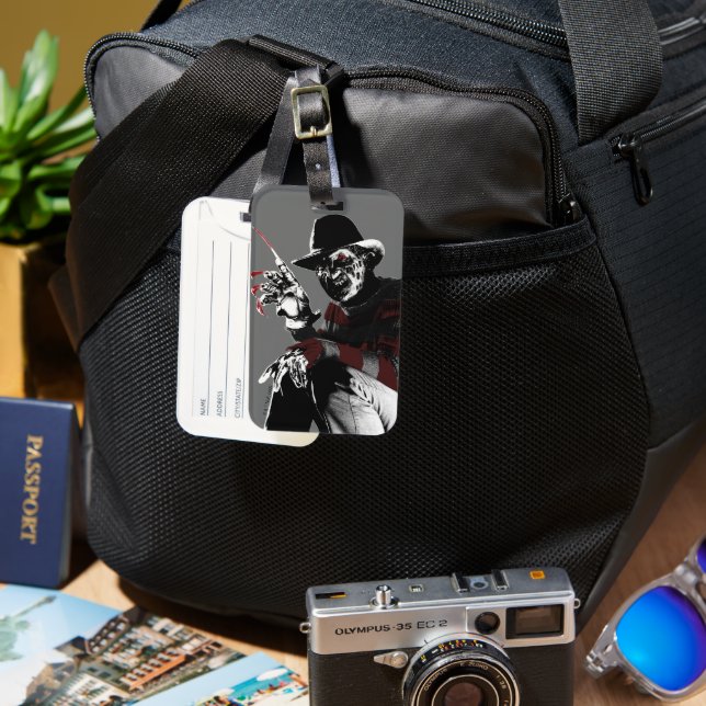 Freddy vs. Jason | Freddy Seeing Red Luggage Tag (Front & Back)