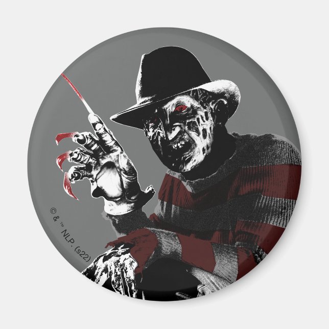 Freddy vs. Jason | Freddy Seeing Red Magnet (Front)