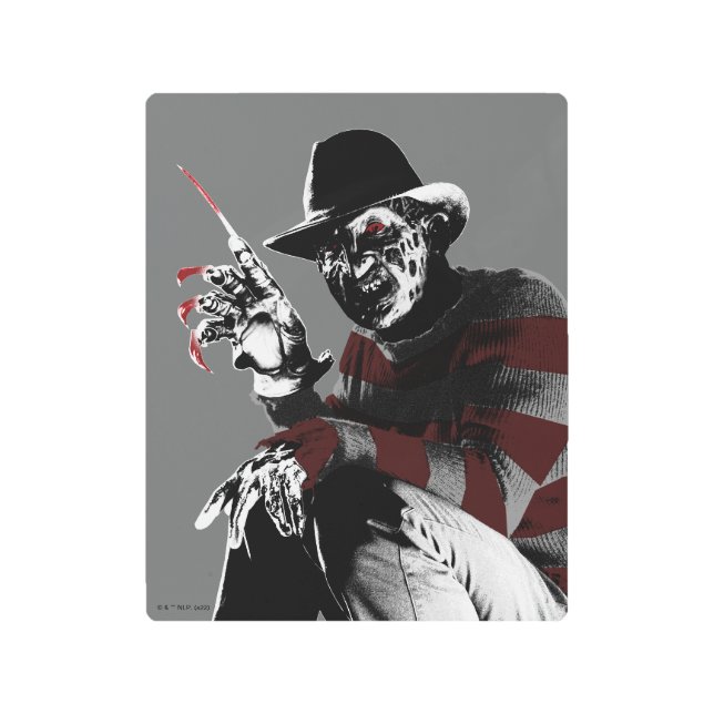 Freddy vs. Jason | Freddy Seeing Red Metal Print (Front)