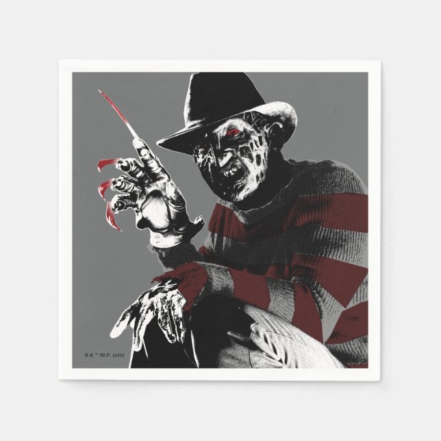 Freddy vs. Jason | Freddy Seeing Red Napkins (Front)