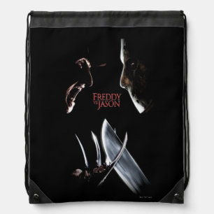 Freddy vs. Jason Theatrical Poster Drawstring Bag