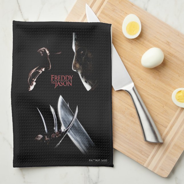 Freddy vs. Jason | Theatrical Poster Kitchen Towel (Quarter Fold)