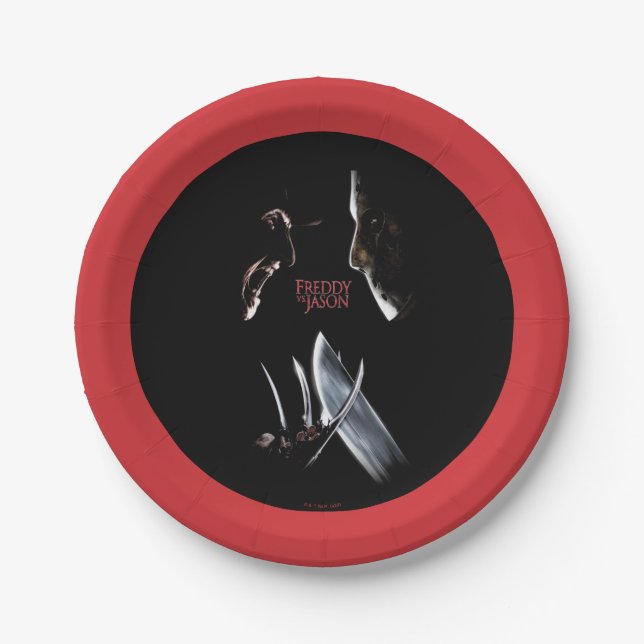 Freddy vs. Jason | Theatrical Poster Paper Plates (Front)