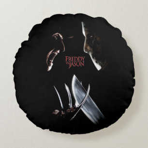 Freddy vs. Jason Theatrical Poster Round Pillow