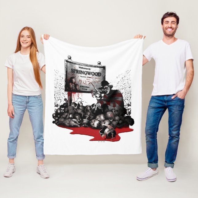 Freddy vs. Jason | Welcome to Springwood Fleece Blanket (In Situ)