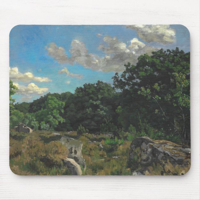 Frederic Bazille - Landscape at Chailly Mouse Pad (Front)