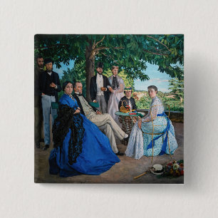 Frederic Bazille - The Family Reunion Button