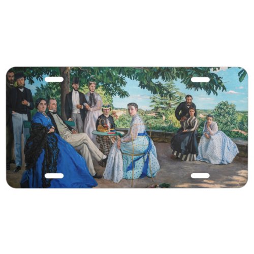 Frederic Bazille _ The Family Reunion License Plate