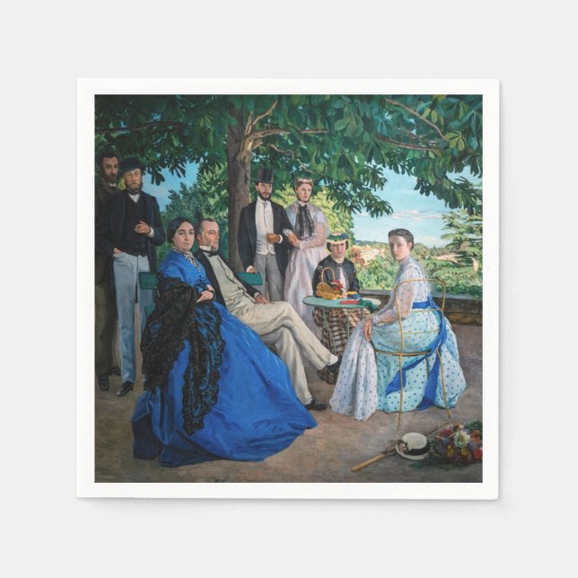 Frederic Bazille - The Family Reunion Napkins (Front)