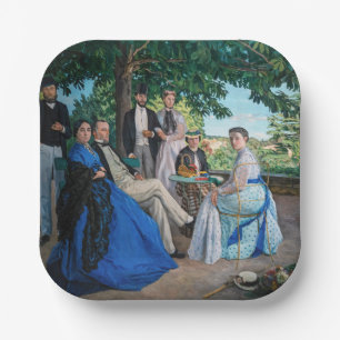 Frederic Bazille - The Family Reunion Paper Plates
