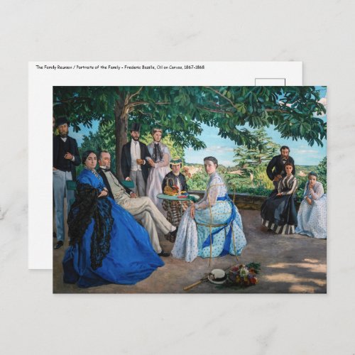 Frederic Bazille _ The Family Reunion Postcard