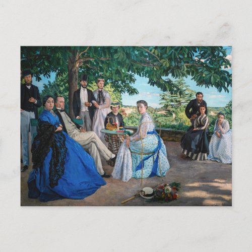 Frederic Bazille _ The Family Reunion Postcard