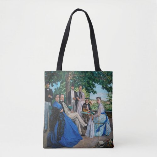 Frederic Bazille _ The Family Reunion Tote Bag