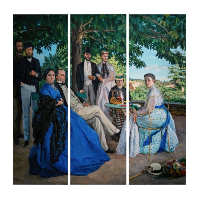 Frederic Bazille - The Family Reunion Triptych (Front)