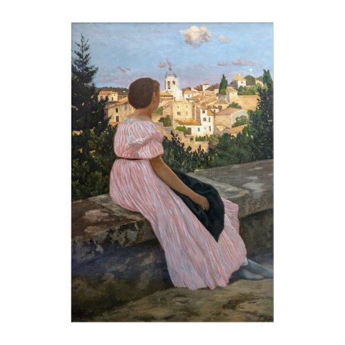 Frederic Bazille _ The Pink Dress Acrylic Print