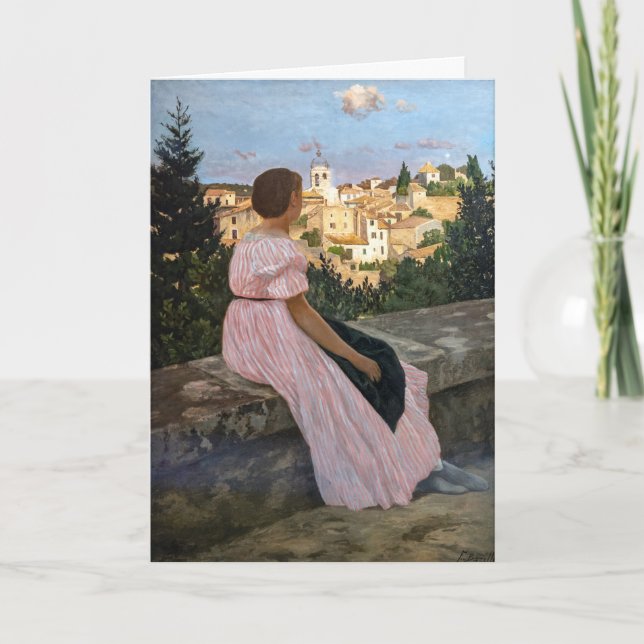 Frederic Bazille - The Pink Dress Card (Front)