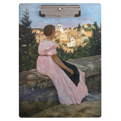 Frederic Bazille _ The Pink Dress Clipboard