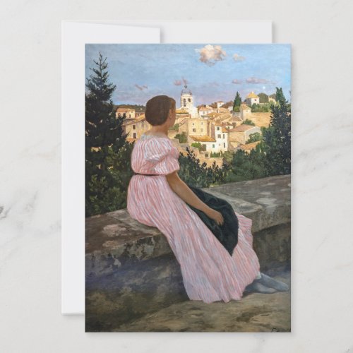 Frederic Bazille _ The Pink Dress Invitation