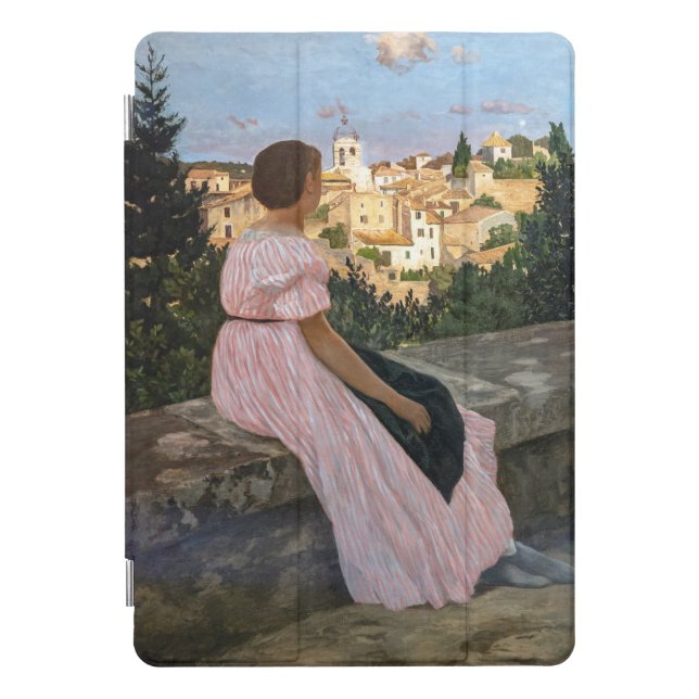 Frederic Bazille - The Pink Dress iPad Pro Cover (Front)