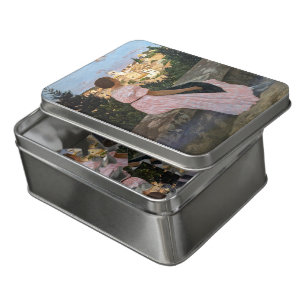 Frederic Bazille - The Pink Dress Jigsaw Puzzle