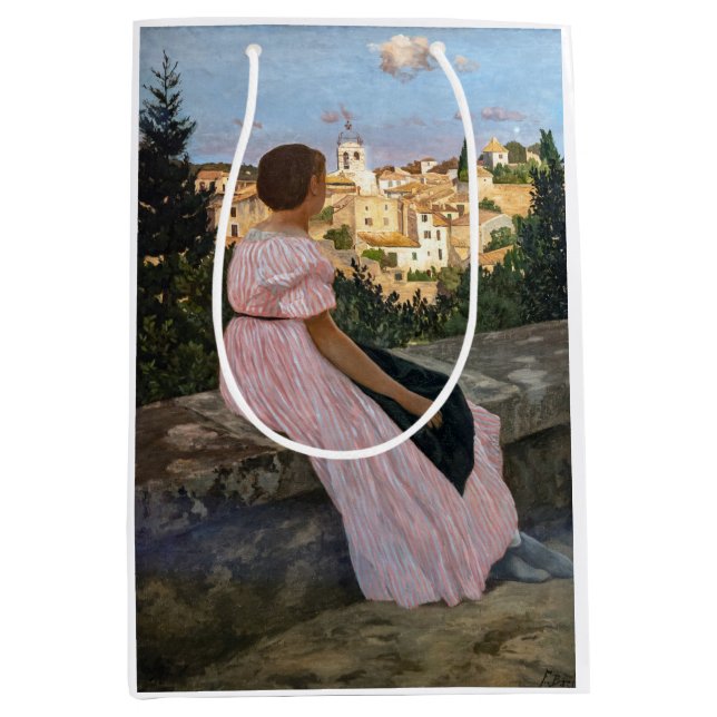 Frederic Bazille - The Pink Dress Medium Gift Bag (Front)