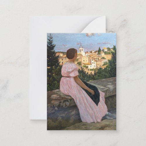 Frederic Bazille _ The Pink Dress Note Card