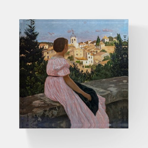 Frederic Bazille _ The Pink Dress Paperweight