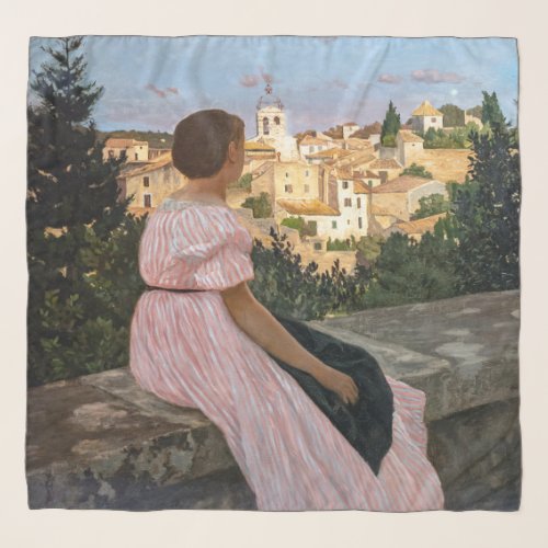 Frederic Bazille _ The Pink Dress Scarf