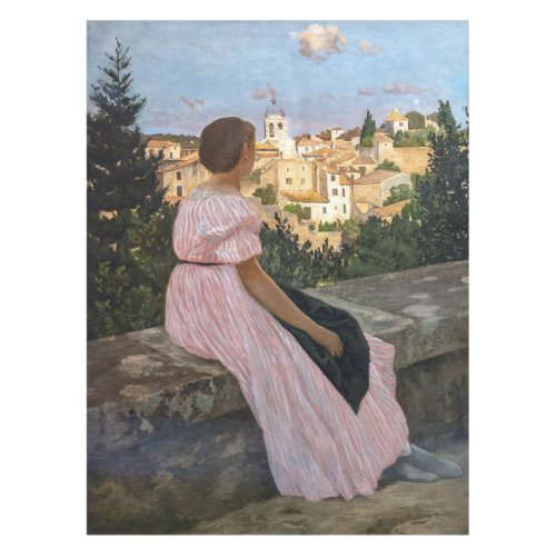 Frederic Bazille _ The Pink Dress Tablecloth