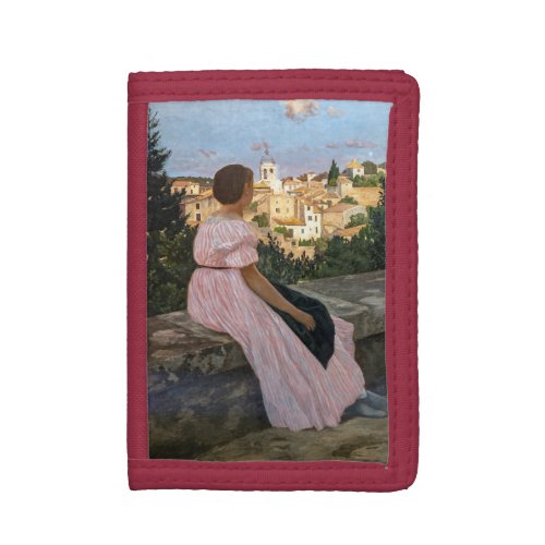 Frederic Bazille _ The Pink Dress Trifold Wallet