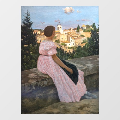 Frederic Bazille _ The Pink Dress Window Cling