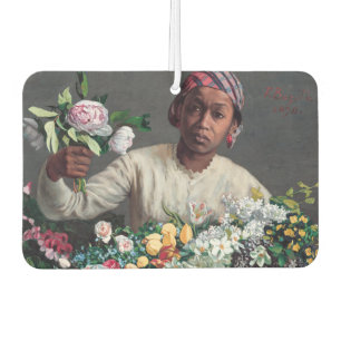 Frederic Bazille - Young Woman with Peonies Air Freshener