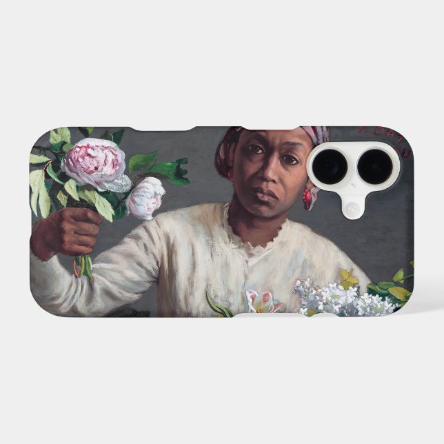 Frederic Bazille - Young Woman with Peonies Case-Mate iPhone Case (Back (Horizontal))