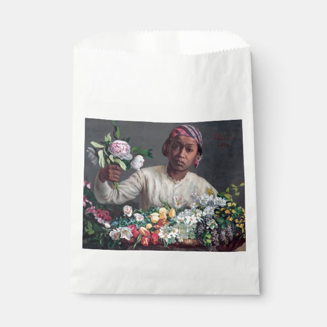 Frederic Bazille - Young Woman with Peonies Favor Bag (Front)