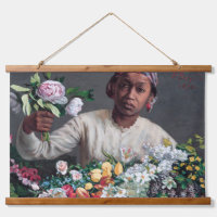 Frederic Bazille - Young Woman with Peonies