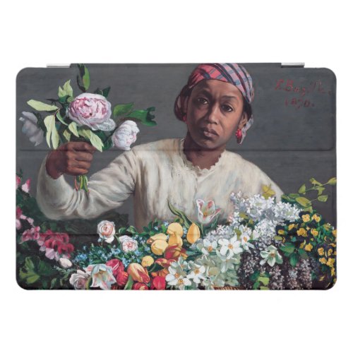 Frederic Bazille _ Young Woman with Peonies iPad Pro Cover