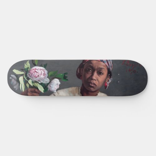 Frederic Bazille _ Young Woman with Peonies Skateboard