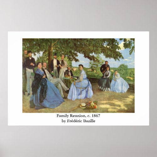 Frdric Bazilles Family Reunion Poster