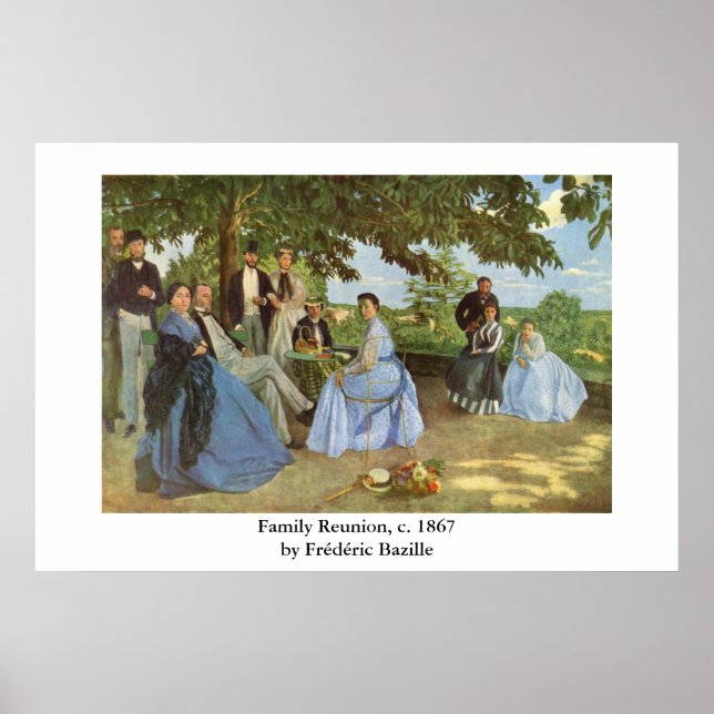 Frédéric Bazille's Family Reunion Poster (Front)