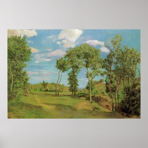 Frdric Bazilles Paysage au bord du Lez Poster