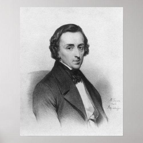 Frederic Chopin after Ary Scheffer Poster