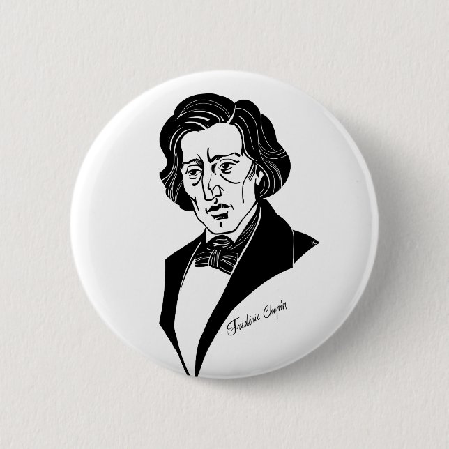 Frederic Chopin Button (Front)