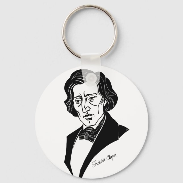 Frederic Chopin Keychain (Front)