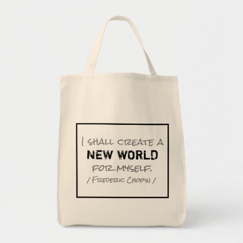 Frederic Chopin New World Grocery Bag