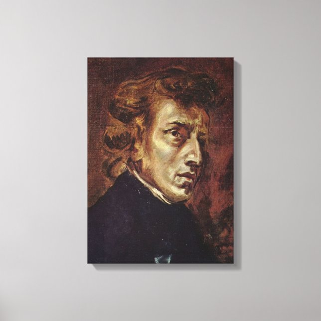 Frédéric Chopin Portrait Canvas Print (Front)