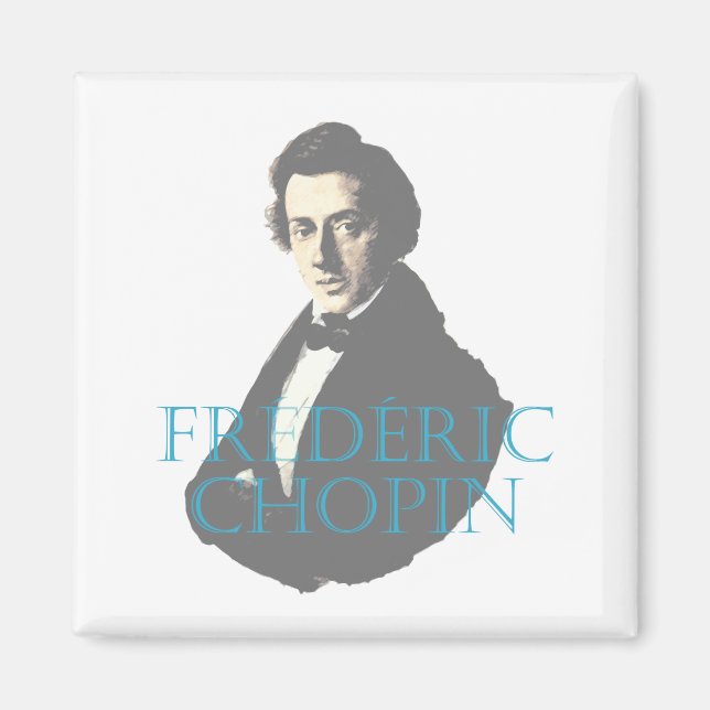 Frédéric Chopin portrait Magnet (Front)
