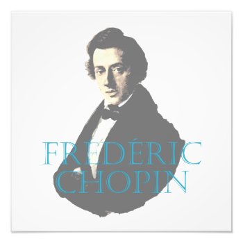 Frédéric Chopin Portrait Photo Print by Cesar_Padilla at Zazzle